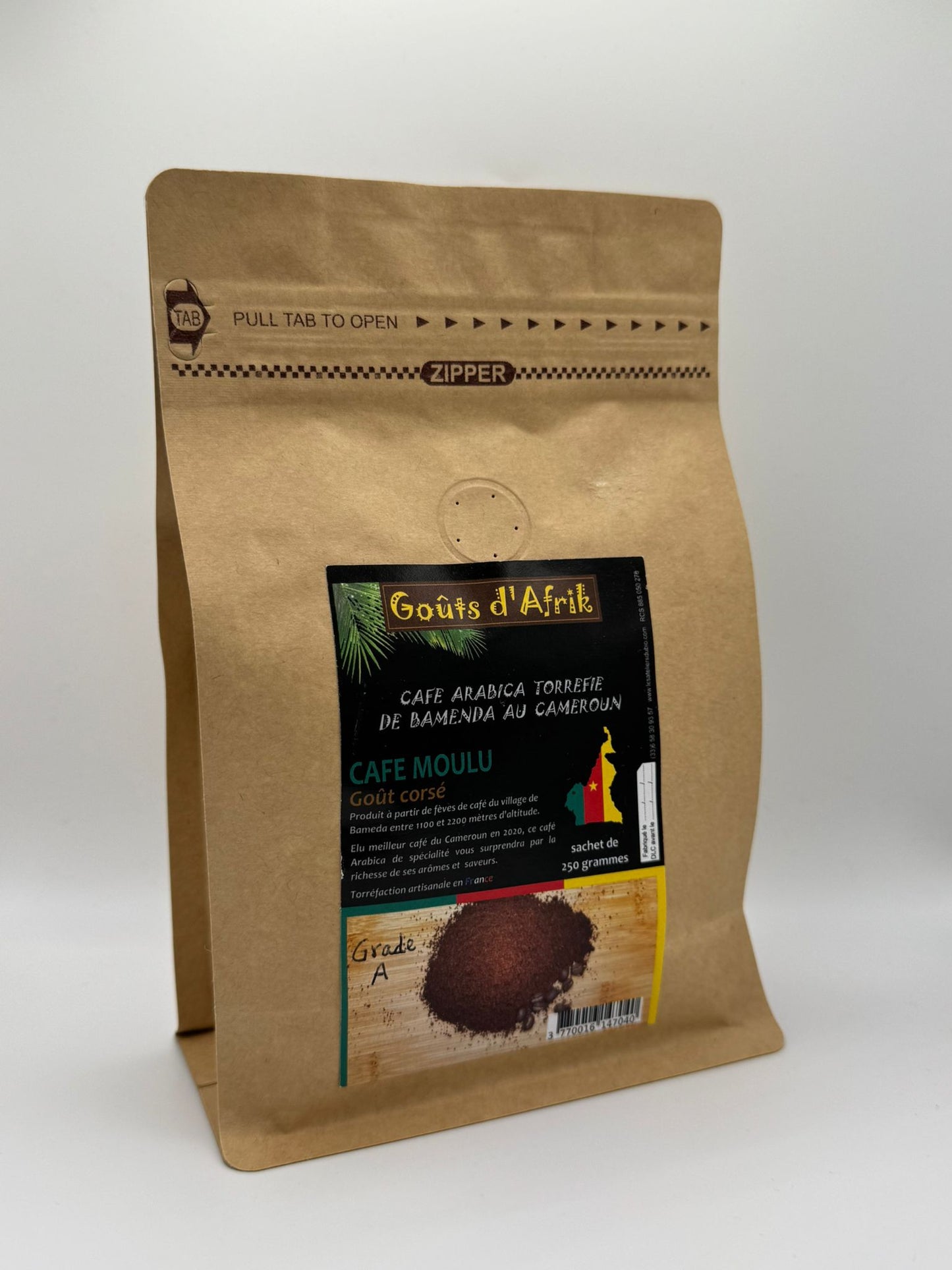 Café arabica de spécialité torréfié moulu